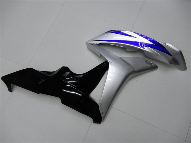 Lojas Carenagens Moto Honda CBR600RR 2007-2008 - Prata Azul Preto Brilhante OEM Estilo