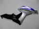 Lojas Carenagens Moto Honda CBR600RR 2007-2008 - Prata Azul Preto Brilhante OEM Estilo