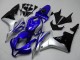 Lojas Carenagens Moto Honda CBR600RR 2007-2008 - Prata Azul Preto Brilhante OEM Estilo