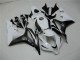 Lojas Carenagem Moto Honda CBR600RR 2007-2008 - Branco Preto Brilhante