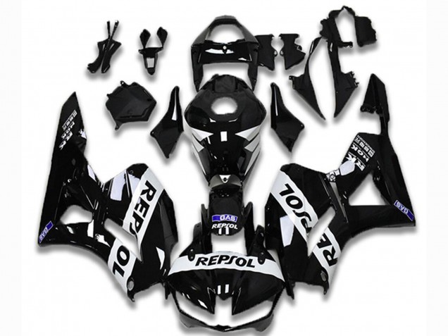 Lojas Carenagens Moto Honda CBR600RR 2013-2023 - Preto Brilhante Branco Repsol