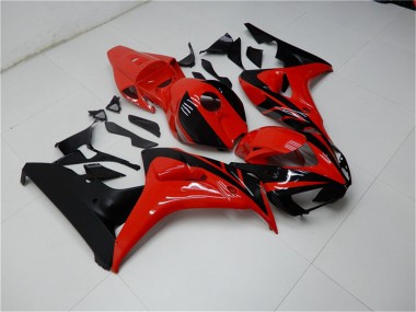 Lojas Kits Carenagens Moto Honda CBR1000RR 2006-2007 - Vermelho Preto Brilhante