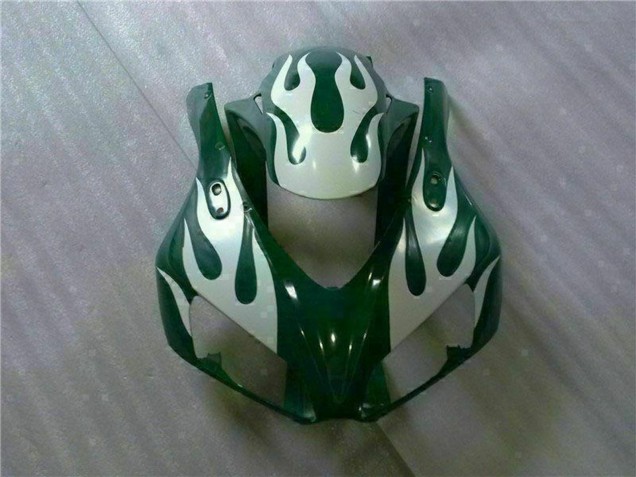 Lojas Carenagens Moto Honda CBR1000RR 2006-2007 - Branco Verde Chama