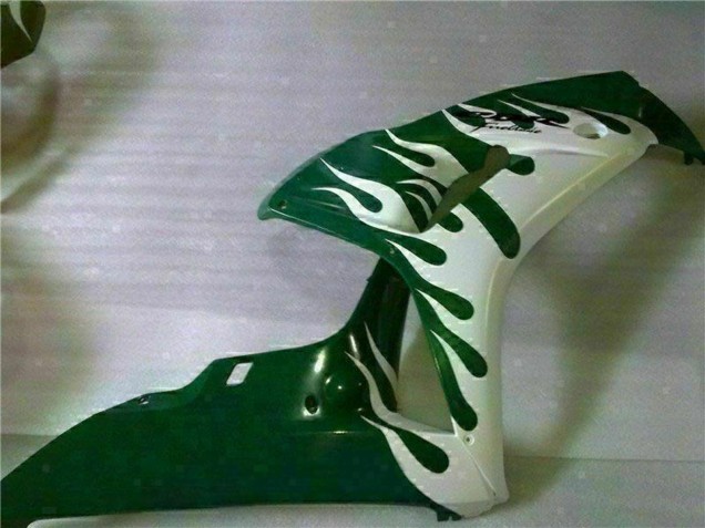 Lojas Carenagens Moto Honda CBR1000RR 2006-2007 - Branco Verde Chama