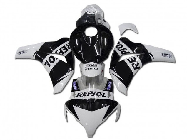 Lojas Carenagens Moto Honda CBR1000RR 2008-2011 - Branco Preto Brilhante Repsol