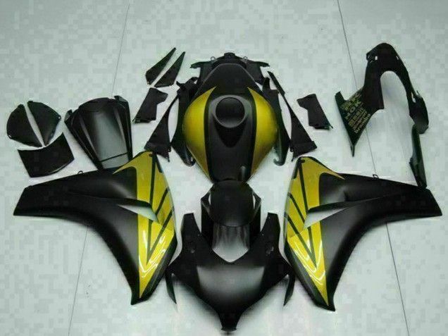 Lojas Carenagens Moto Honda CBR1000RR 2008-2011 - Preto Fosco Ouro
