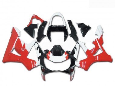 Lojas Carenagens Moto Honda CBR900RR 929RR 2000-2001 - Branco Vermelho Preto Brilhante