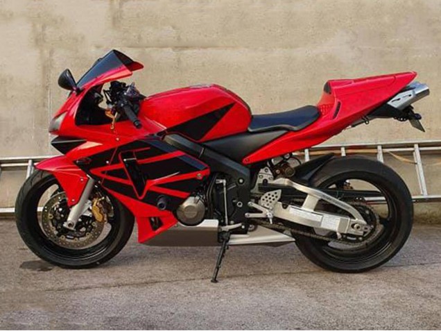Lojas Carenagens Moto Honda CBR600 F2 1991-1994 - Vermelho Preto Fosco