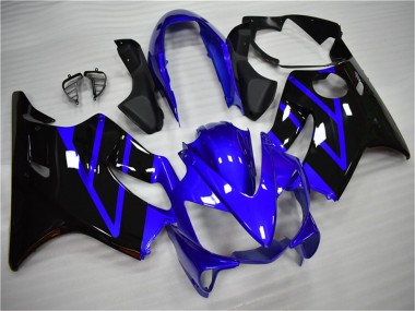 Lojas Kits Carenagem Moto Honda CBR600 F4i 2004-2007 - Azul Preto Brilhante