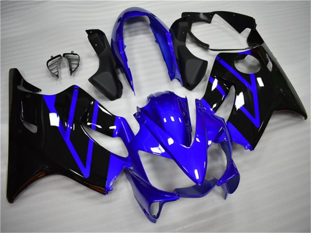 Lojas Kits Carenagem Moto Honda CBR600 F4i 2004-2007 - Azul Preto Brilhante
