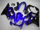 Lojas Kits Carenagem Moto Honda CBR600 F4i 2004-2007 - Azul Preto Brilhante