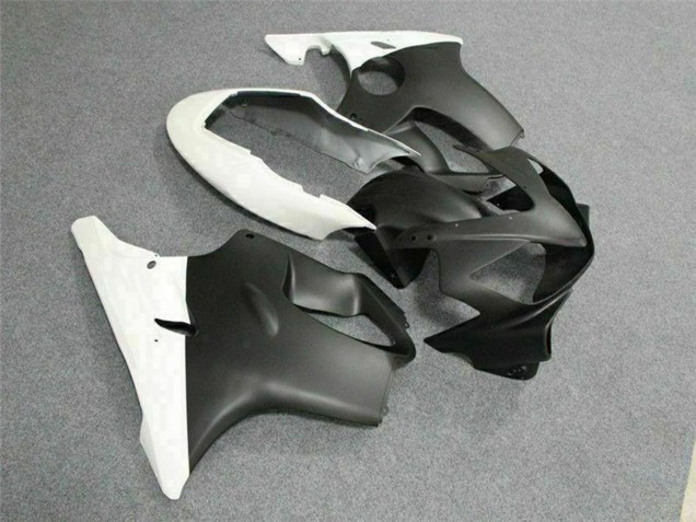 Lojas Carenagens Moto Honda CBR600 F4i 2004-2007 - Branco Preto Fosco