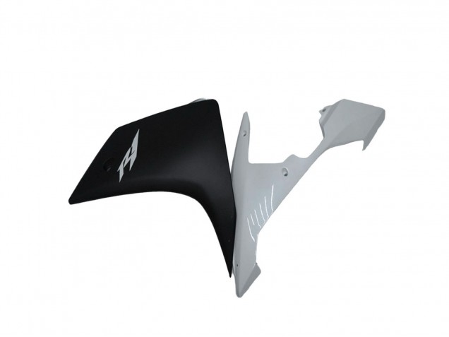 Lojas Carenagem Moto Yamaha YZF R1 2007-2008 - Branco Preto Fosco