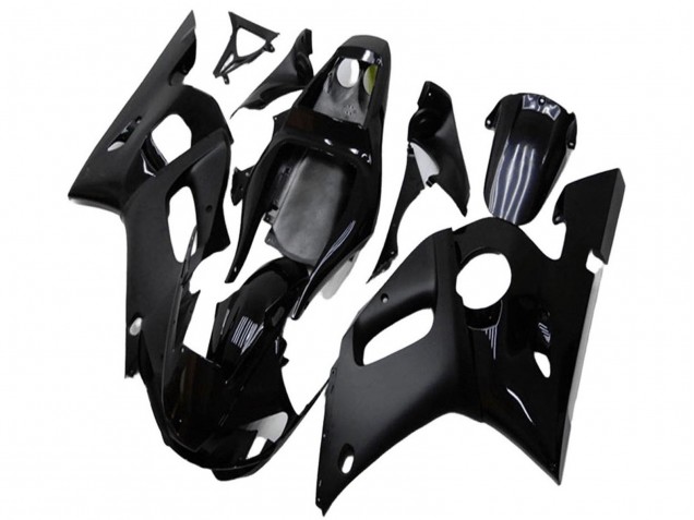 Lojas Carenagens Moto Yamaha YZF R6 1998-2002 - Preto Brilhante Preto Fosco