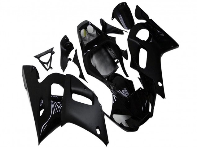 Lojas Carenagens Moto Yamaha YZF R6 1998-2002 - Preto Brilhante Preto Fosco