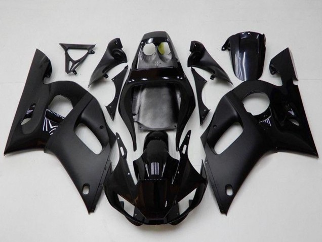 Lojas Carenagens Moto Yamaha YZF R6 1998-2002 - Preto Brilhante Preto Fosco