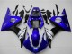 Lojas Carenagens Moto Yamaha YZF R6 2003-2004 - Azul Branco Preto Brilhante