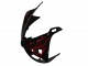 Lojas Carenagem Moto Yamaha YZF R6 2003-2004 - Preto Brilhante Vermelho Chama
