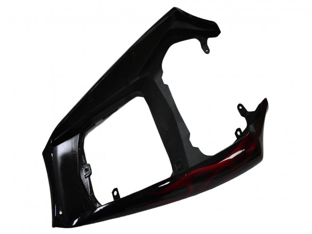 Lojas Carenagem Moto Yamaha YZF R6 2003-2004 - Preto Brilhante Vermelho Chama