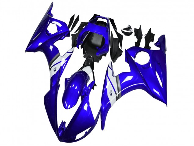 Lojas Carenagens Moto Yamaha YZF R6 2003-2004 - Azul Branco