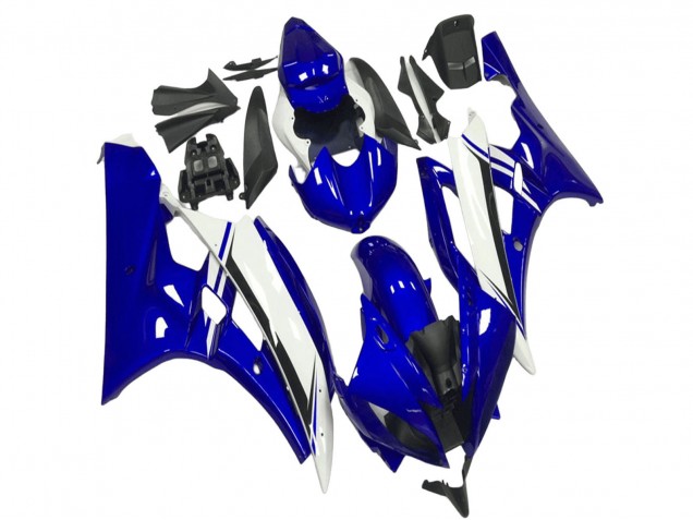 Lojas Carenagens Moto Yamaha YZF R6 2006-2007 - Azul Branco Preto