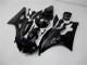 Lojas Kits Carenagem Moto Yamaha YZF R6 2006-2007 - Preto Brilhante Preto Fosco