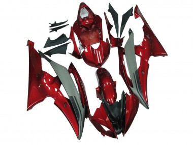 Lojas Carenagens Moto Yamaha YZF R6 2008-2016 - Vermelho Cinzento