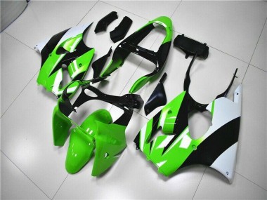 Lojas Kits Carenagem Moto Kawasaki ZX6R 2000-2002 - Verde Branco Preto