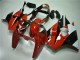 Lojas Carenagens Moto Kawasaki ZX6R 2000-2002 - Branco Vermelho Preto Brilhante