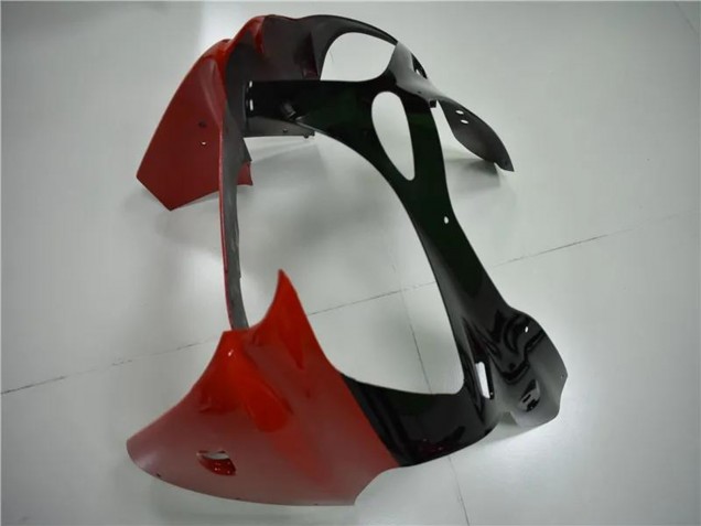 Lojas Carenagens Moto Kawasaki ZX6R 2000-2002 - Branco Vermelho Preto Brilhante