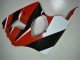 Lojas Carenagens Moto Kawasaki ZX6R 2000-2002 - Branco Vermelho Preto Brilhante