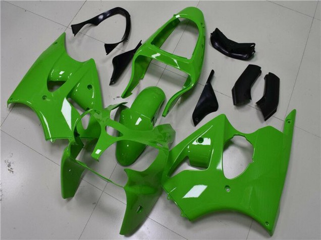 Lojas Carenagens Moto Kawasaki ZX6R 2000-2002 - Verde Preto