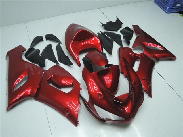 Lojas Carenagens Moto Kawasaki ZX6R 2005-2006 - Doce Vermelho