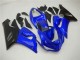 Lojas Carenagens Moto Kawasaki ZX6R 2005-2006 - Azul Preto Fosco