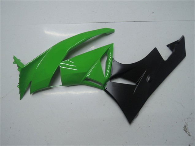 Lojas Kits Carenagem Moto Kawasaki ZX6R 2009-2012 - Verde Preto Brilhante