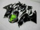 Lojas Carenagens Moto Kawasaki ZX6R 2009-2012 - Preto Brilhante Verde
