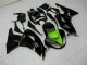 Lojas Carenagens Moto Kawasaki ZX6R 2009-2012 - Preto Brilhante Verde