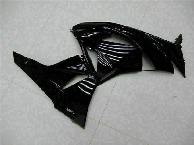 Lojas Carenagens Moto Kawasaki ZX6R 2009-2012 - Preto Brilhante Verde