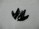 Lojas Carenagens Moto Kawasaki ZX6R 2009-2012 - Preto Brilhante Verde