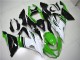 Lojas Carenagens Moto Kawasaki ZX6R 2013-2018 - Verde Branco Preto Brilhante