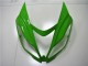 Lojas Carenagens Moto Kawasaki ZX6R 2013-2018 - Verde Branco Preto Brilhante