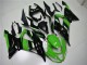Lojas Carenagem Moto Kawasaki ZX6R 2013-2018 - Verde Preto Brilhante