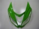 Lojas Carenagem Moto Kawasaki ZX6R 2013-2018 - Verde Preto Brilhante