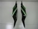 Lojas Carenagem Moto Kawasaki ZX6R 2013-2018 - Verde Preto Brilhante