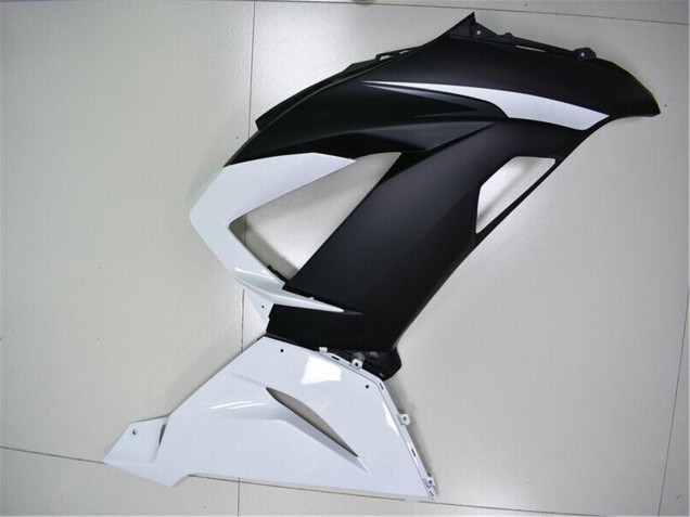 Lojas Carenagens ABS Kawasaki ZX6R 2013-2018 - Branco Preto Fosco