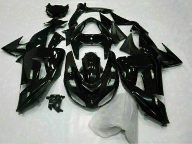 Lojas Carenagem Moto Kawasaki ZX10R 2006-2007 - Preto Brilhante