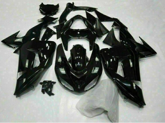 Lojas Carenagem Moto Kawasaki ZX10R 2006-2007 - Preto Brilhante