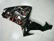Lojas Kits Carenagem Moto Kawasaki ZX10R 2006-2007 - Preto Brilhante Vermelho Chama