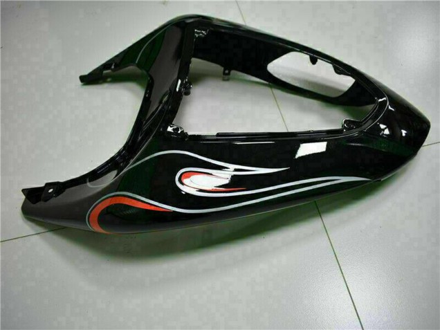 Lojas Kits Carenagem Moto Kawasaki ZX10R 2006-2007 - Preto Brilhante Vermelho Chama