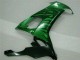 Lojas Carenagens Moto Kawasaki ZX10R 2008-2010 - Preto Brilhante Verde Chama